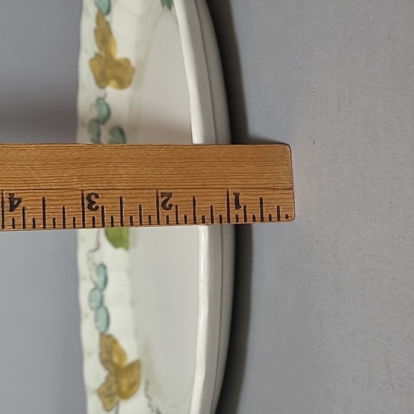 Vernon Ware Metlox Pottery California Vineyard Grape 13.75 Oval Serving Platter - Picture 6 of 7